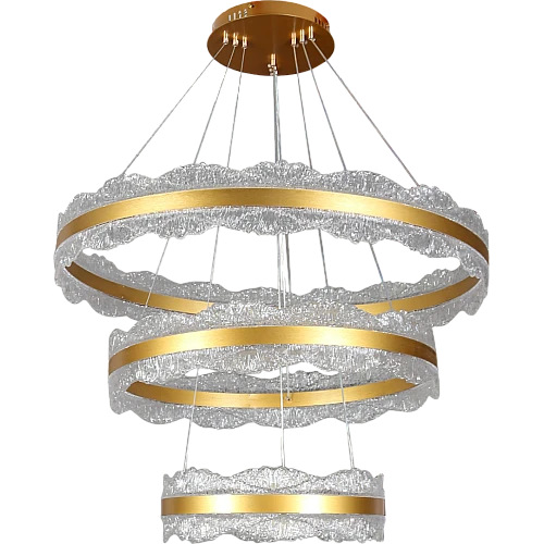 نجف مودرن ذهبي لون الانارة 3 اضاءات 250 واط