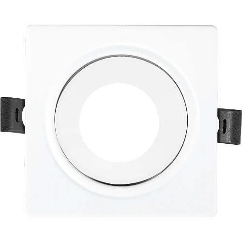 جرم كشاف مفرد بلس متحرك المينيوم ابيض مع ابيض مانع للتوهج دفن 7 سم