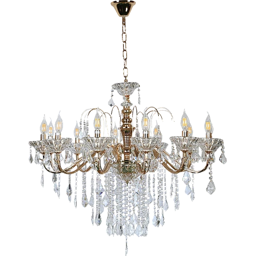 نجف مودرن شمعدان ذهبي + فضيE14*12