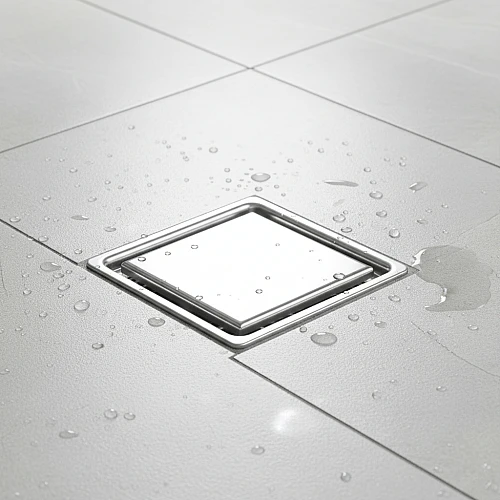 صفاية بلاط مقاس 10*10 ستانلس ستيل 304 كروم