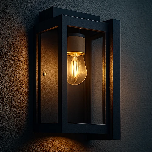 فانوس جداري خارجي اسود E27