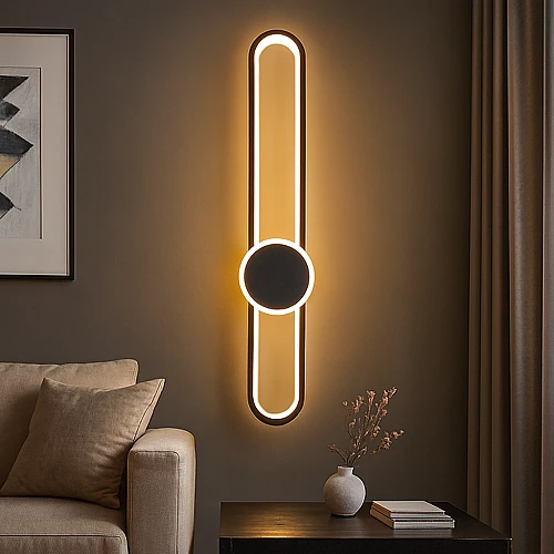 ابليك مودرن اسود لون الانارة 3اضاءات W18