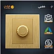 مفتاح دايمر لمبة 1000 واط لون ذهبي هادئ توفل