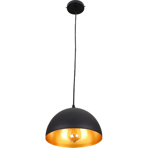 علاقي مودرن اسود مع ذهبي E27*1 لمبة