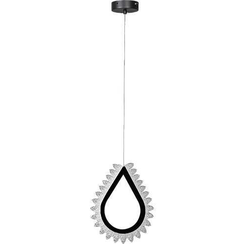 علاقي مودرن 2 متر اسود لون الانارة 3 اضاءات واط 15