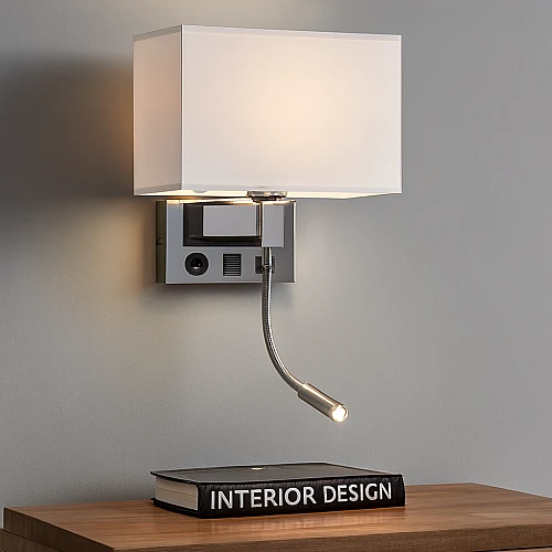 ابليك مودرن فضي لون الانارة اصفر E27*1 PRO