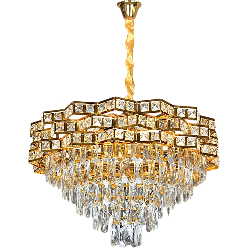 علاقي مودرن ذهبي E14*5 مقاس 600 ملم