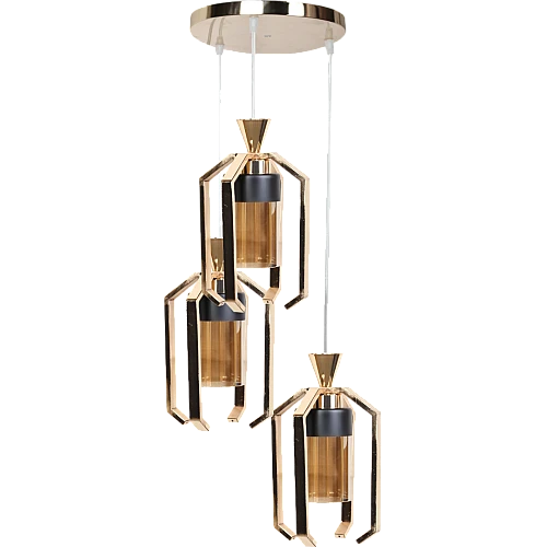 علاقي مودرن ذهبي E27*3