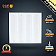  صورة منتج كشاف سقف مستعار مربع 60*60 لون الإضاءة شمسي كريمي 96 واط توفل موديل TF911/96W/WH+NW