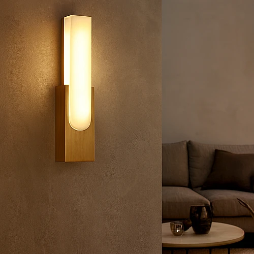 ابليك مودرن زيتي لون الانارة اصفر واط 9 مقاس 500 ملم