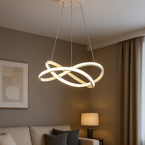 علاقي مودرن ابيض لون الانارة 3 اضاءات 60 واط