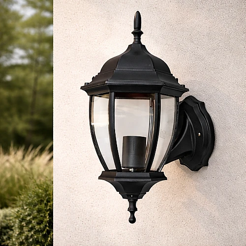 فانوس جداري اسود وسط