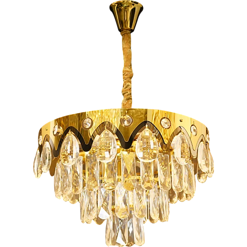 ثريا شادو لايت مودرن ذهبي قطر 40 سم