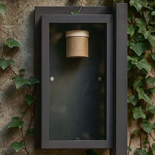 فانوس جداري خارجي اسود E27