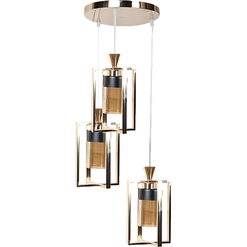 علاقي مودرن ذهبي E27*3