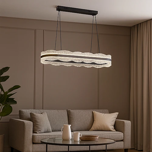 علاقي مودرن 900*300 اسود لون الانارة 3 اضاءات W95