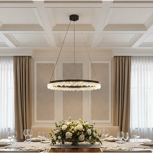 علاقي مودرن اسود لون الانارة 3 اضاءات واط 55 مقاس 600 ملم