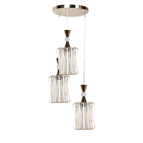 علاقي مودرن ذهبي E27*3