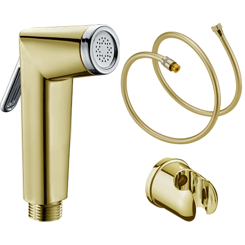 شطاف دائري ستانس ستيل مع هوز ربل 120 سم ذهبي مطفي