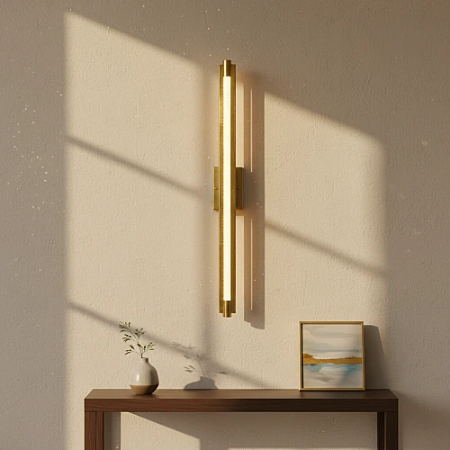 إضاءة ابليك حائط مودرن زيتي لون الانارة اصفر 18 واط قطر 600 ملم