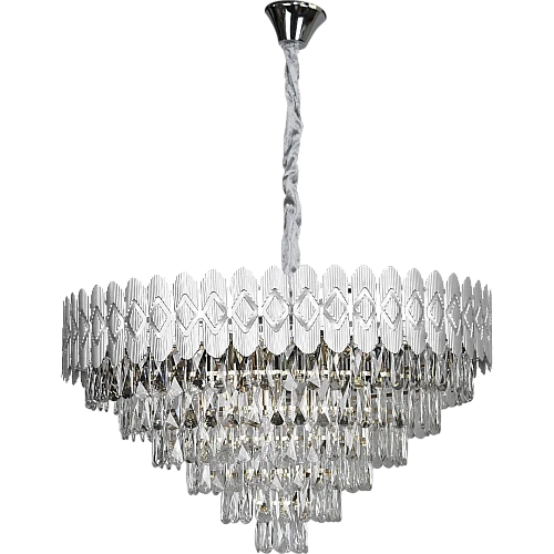 نجف مودرن فضي E14*15L قطر 800 ملم