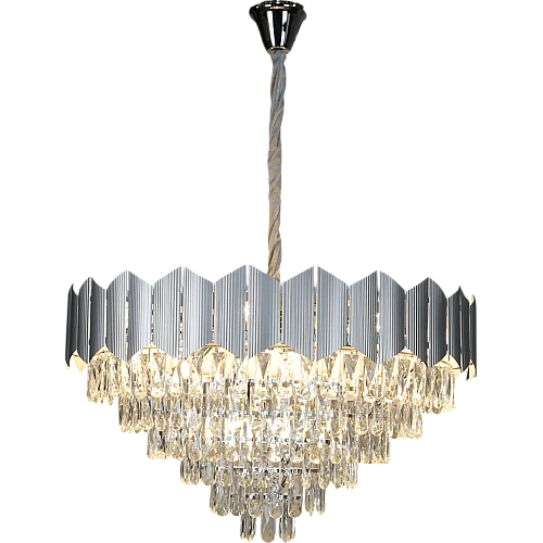 نجف مودرن فضي E14*15L مقاس 80 سم