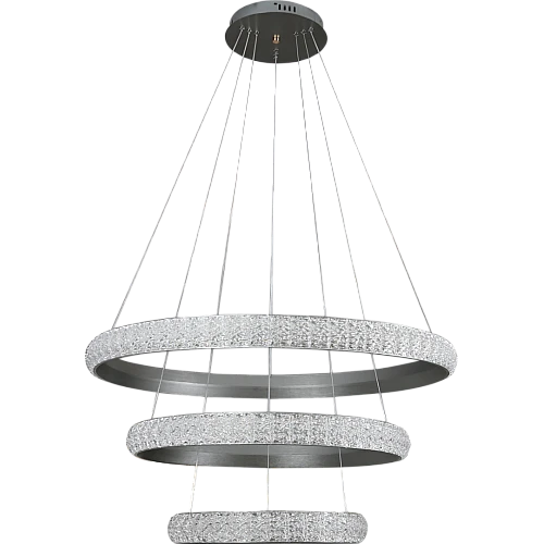 نجف مودرن فضي لون الانارة اصفر 400 +600+800 75W نجف مودرن فضي لون الانارة اصفر 400 +600+800 75W