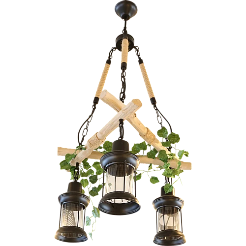 علاقي مودرن اسود E27*3