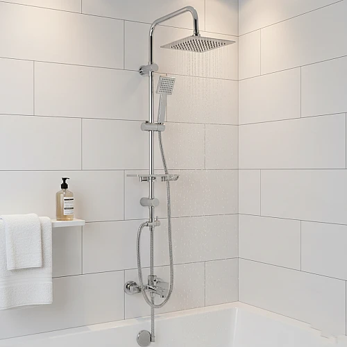 مسطرة مع سماعة كروم