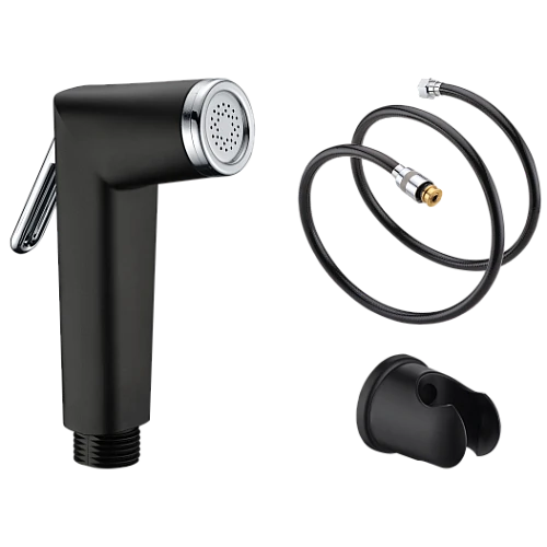 شطاف دائري ستانس ستيل مع هوز ربل 120 سم اسود