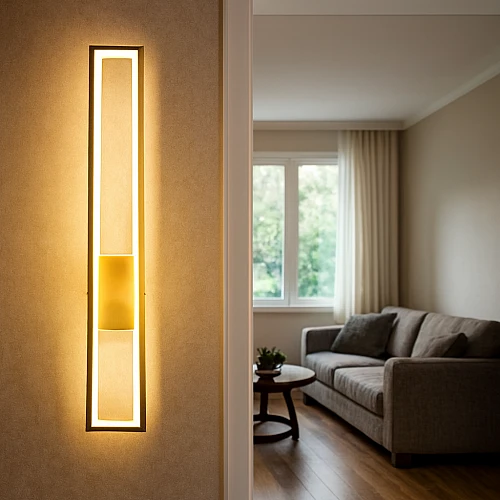 ابليك حائط جداري مودرن زيتي مع3اضاءات 25 واط قطر 60 سم