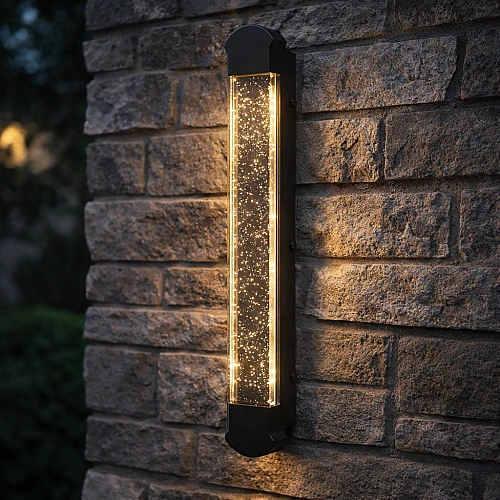 ابليك خارجي فاخر اسود لون الانارة اصفر