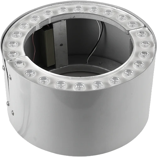 كشاف خارجي شجر دائري قطعتين لون الانارة احمر قطر من الداخل 21 سم واجمالي القطر 29 سم