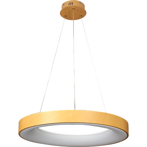 علاقي خشبي لون الانارة 3 اضاءات 75 واط قطر 60 سم