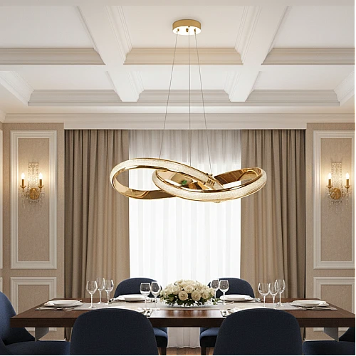 علاقي مودرن ذهبي لون الانارة 3 اضاءات 125 واط