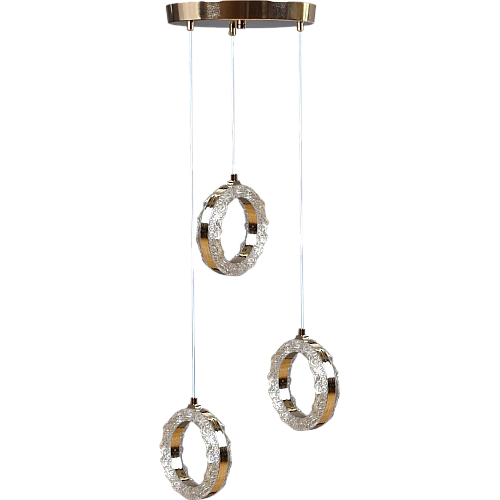 علاقي مودرن ذهبي لون الانارة 3 اضاءات واط 25