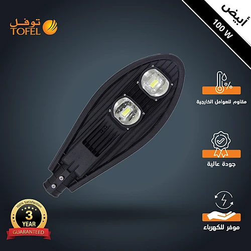 كشاف خارجي لون الانارة ابيض عدستين 100 واط