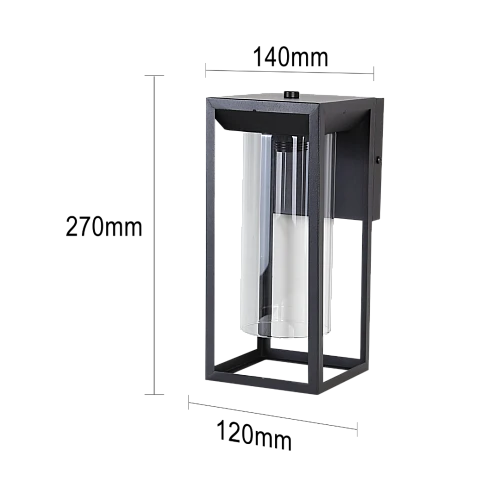 فانوس حائط جداري خارجي اسود