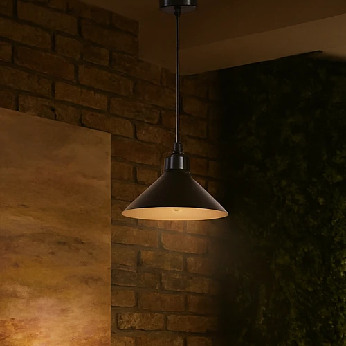 علاقي مودرن اسود + أبيض E27*1