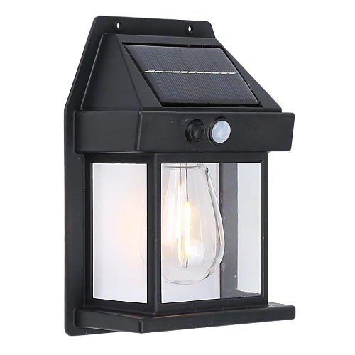 كشاف جداري يعمل بالطاقة الشمسية لون الانارة اصفر