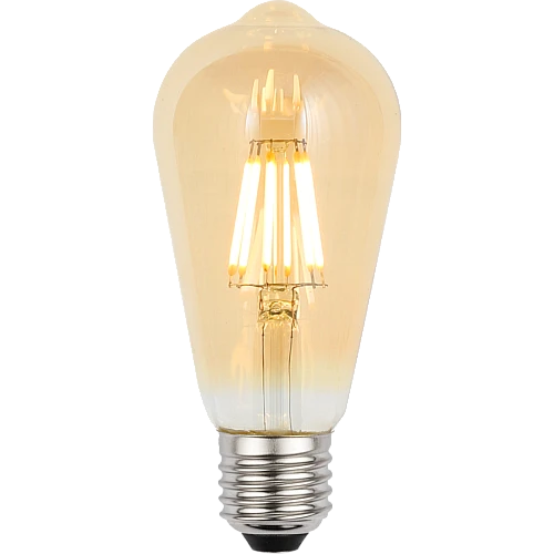 لمبة لون الانارة اصفر 2700K مع قزاز ذهبي كمثرى 5 واط