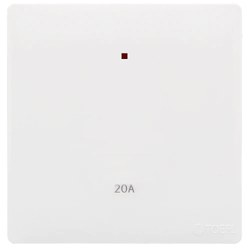 مفتاح سخان مربع 20 امبير لون ابيض بيانو