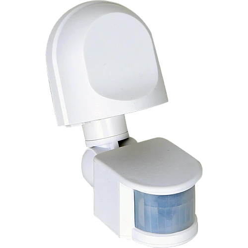 مستشعر حساس حركة بالأشعة تحت الحمراء حائط متحرك قابل للتعديل 180 درجة نطاق 12 متر