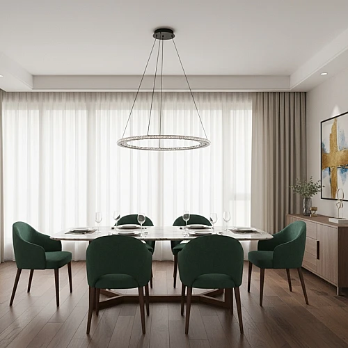 نجف مودرن اسود لون الانارة 3 اضاءات 75 واط مقاس 60 سم