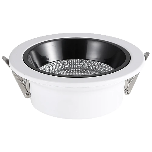 كشاف سبوت لايت مانع للتوهج المطور CCT ابيض لون الانارة متعدد و ثابت 3 اضاءات متغيرة ( كريمي أو اصفر أو ابيض أو 3 اضاءات ) 10 سم 12 واط