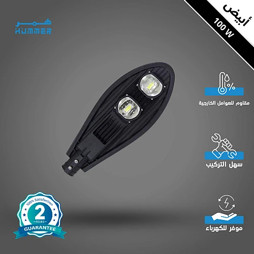 كشاف خارجي لون الانارة ابيض خلية عدستين 100 واط