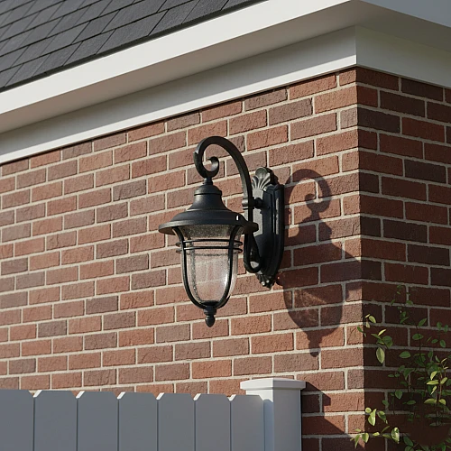 فانوس جداري اسود تراثي حديث