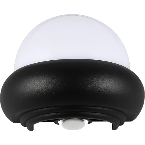  صورة منتج اناره خارجية كشاف بوابة لون الانارة اصفر نصف بيضاوي 7 واط تصميم كلاسيكي جميل موديل 9553/7W/BK+WW