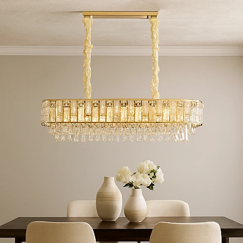 نجف مودرن ذهبي E14*9 مقاس 800*300 ملم