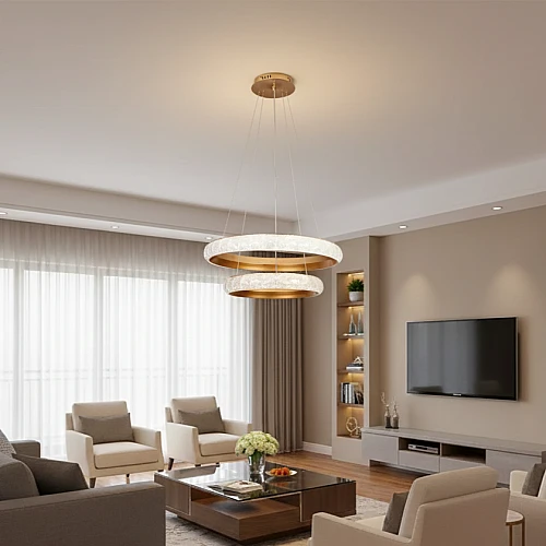 علاقي مودرن ذهبي+3 اضاءات 400+600+800 200W